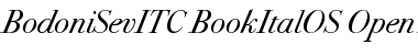 Bodoni Seventytwo ITC Book Italic OS
