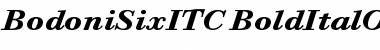 Bodoni Six ITC Bold Italic OS
