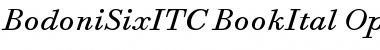 Bodoni Six ITC Book Italic Font