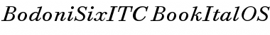 Bodoni Six ITC Book Italic OS