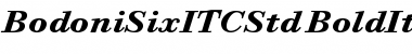 Bodoni Six ITC Std Bold Italic