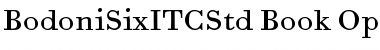 Bodoni Six ITC Std Font