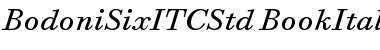 Bodoni Six ITC Std Book Italic