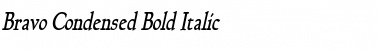 Bravo-Condensed Bold Italic