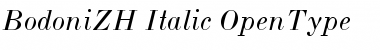 BodoniZH-Italic Font
