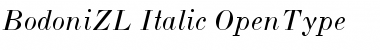 BodoniZL-Italic Font