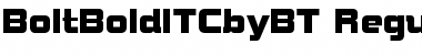 ITC Bolt Bold Regular Font