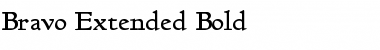 Bravo-Extended Bold Font