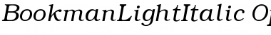Bookman LightItalic Font