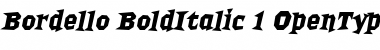 Bordello ItalicBold Font