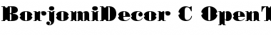 BorjomiDecor C Font