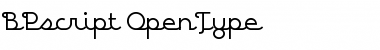 BPscript Font