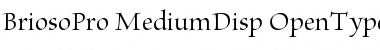 Brioso Pro Medium Display Font