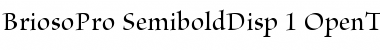 Brioso Pro Semibold Display Font