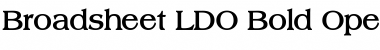 Broadsheet LDO Font