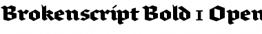 Brokenscript-Bold Font