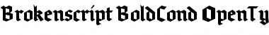 Brokenscript-BoldCond Font