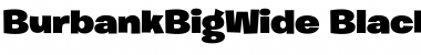 Burbank Big Wide Black Font