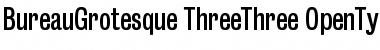 BureauGrotesque ThreeThree Font