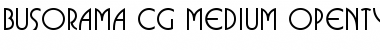 Busorama CG Medium Font