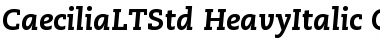 Caecilia LT Std 86 Heavy Italic Font