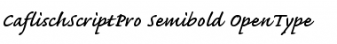 Caflisch Script Pro Semibold