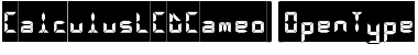 Calculus LCDCameo Font