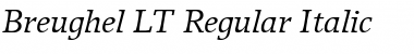Breughel LT Regular Italic