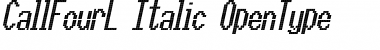 CallFourL-Italic Regular Font