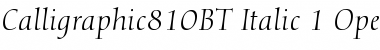 Calligraphic 810 Font
