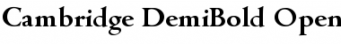 Cambridge-DemiBold Font