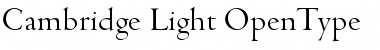 Cambridge-Light Font