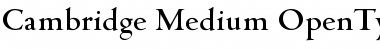 Cambridge-Medium Regular Font