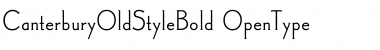 CanterburyOldStyleBold Font