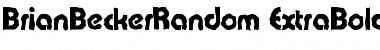 BrianBeckerRandom-ExtraBold Font