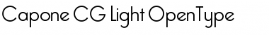 Capone CG Light Regular Font