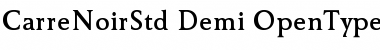 Carre Noir Std Demi Font