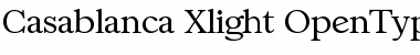 Casablanca-Xlight Regular Font