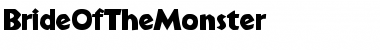 BrideOfTheMonster Font