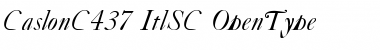 CaslonC437 ItalicSmallCaps Font
