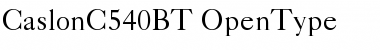 CaslonC 540 BT Font