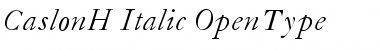 CaslonH-Italic Font