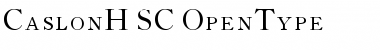 CaslonH-SC Regular Font