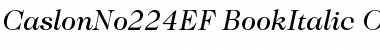 CaslonNo224EF-BookItalic Font