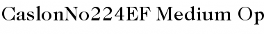 CaslonNo224EF-Medium Font