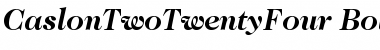 ITC Caslon 224 Bold Italic