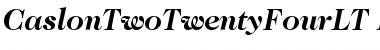 ITC Caslon 224 LT Bold Italic