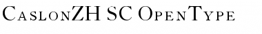 CaslonZH-SC Regular Font