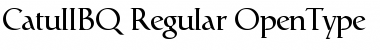 Catull BQ Regular Font