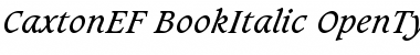 CaxtonEF BookItalic Font